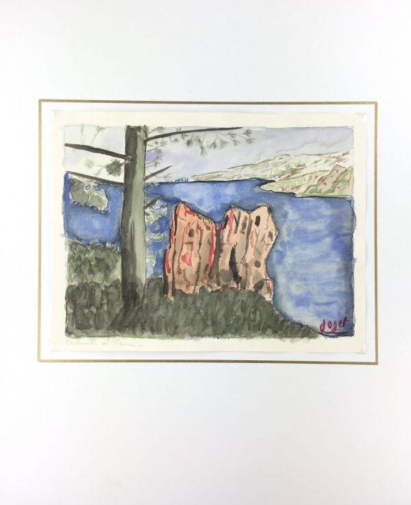 Seascapes Original Art - Piana Corsica, Doget, C.1970