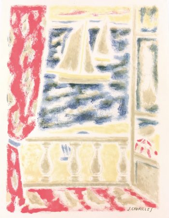 Seascapes Original Art - View, J. Cavailles, C.1960