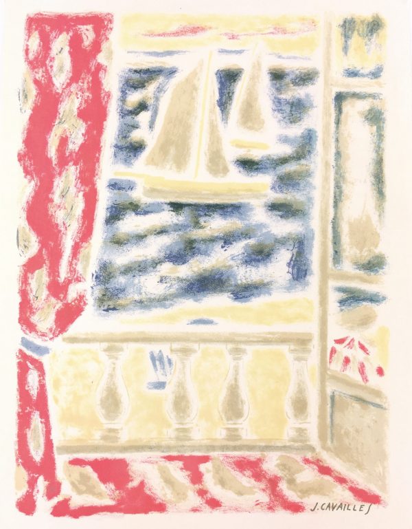 Seascapes Original Art - View, J. Cavailles, C.1960