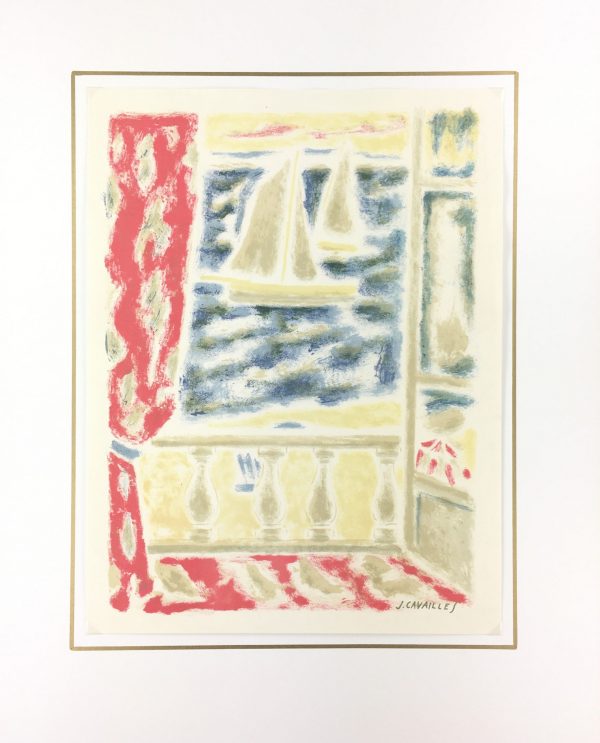 Seascapes Original Art - View, J. Cavailles, C.1960
