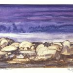 Seascapes Original Art - Sleeping Rocks, Ma Gueguen, C.1990