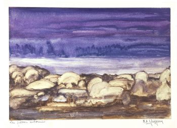 Seascapes Original Art - Sleeping Rocks, Ma Gueguen, C.1990