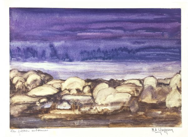 Seascapes Original Art - Sleeping Rocks, Ma Gueguen, C.1990