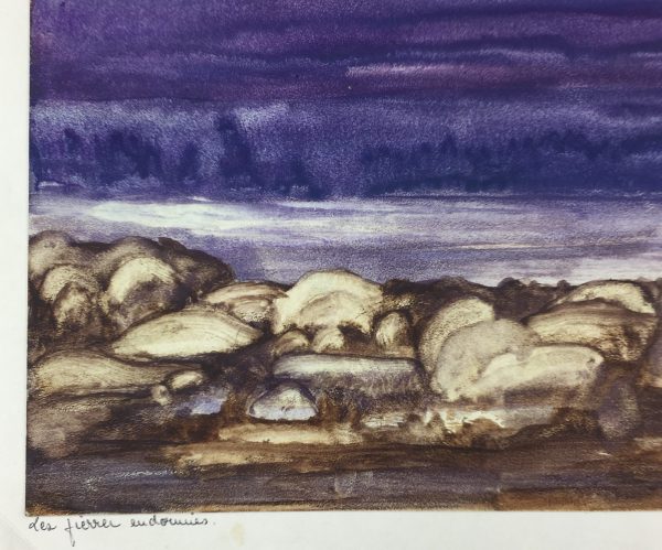 Seascapes Original Art - Sleeping Rocks, Ma Gueguen, C.1990