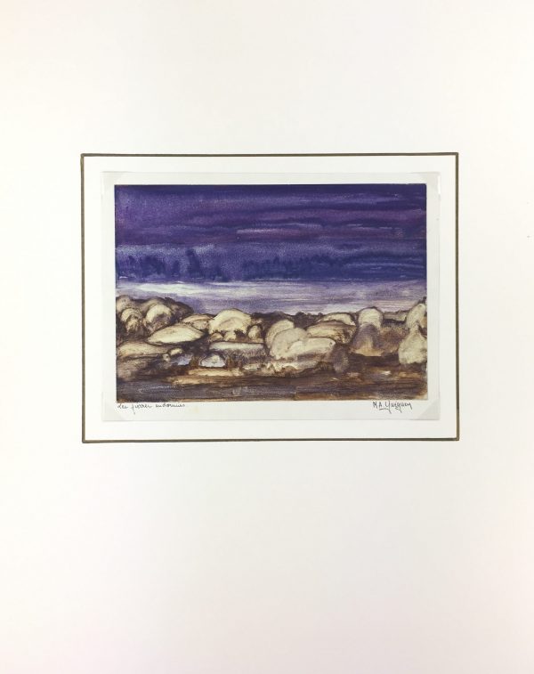 Seascapes Original Art - Sleeping Rocks, Ma Gueguen, C.1990