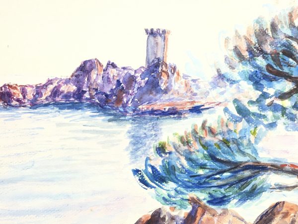 Seascapes Original Art - Sardinia, J. Aguillaume, 1978