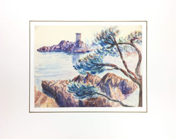 Seascapes Original Art - Sardinia, J. Aguillaume, 1978