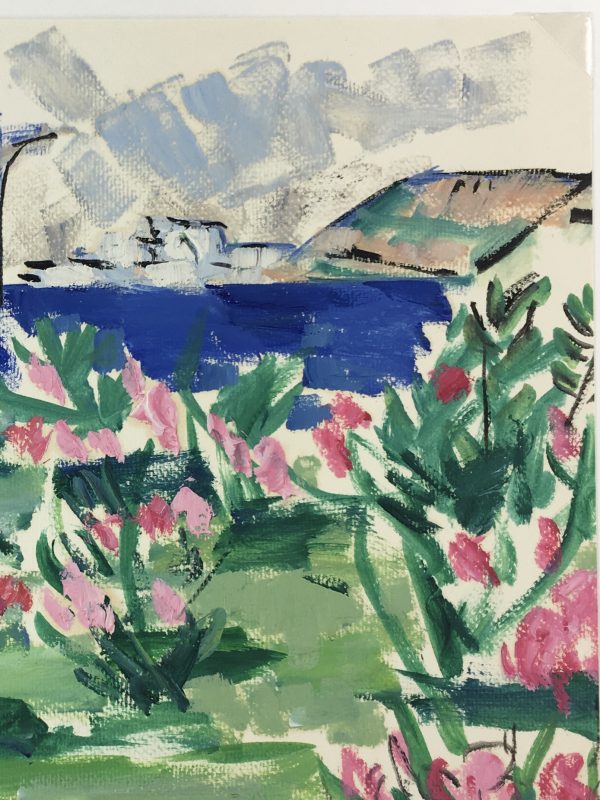 Seascapes Original Art - Among Blooms, Odette Bruriaux 1923-03), 1960