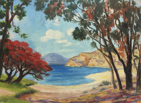 Seascapes Original Art - Serene Beach, c1960