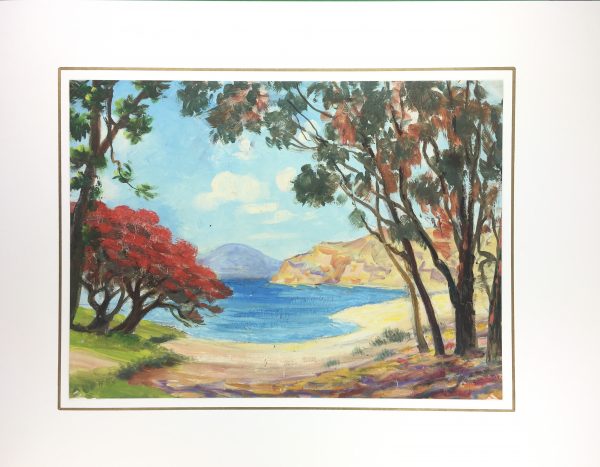 Seascapes Original Art - Serene Beach, c1960