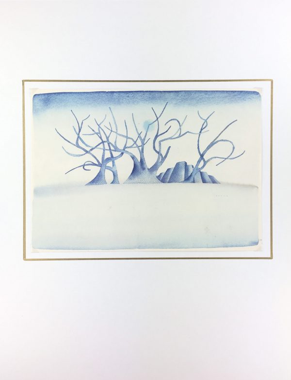 Surreal Modern Original Art - Surreal Treescape, Felon, 1980