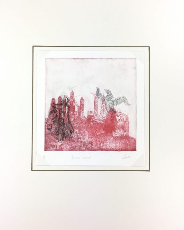 Surreal Modern Original Art - Paisaje Citadino , Rodrigo Crenier, 2012