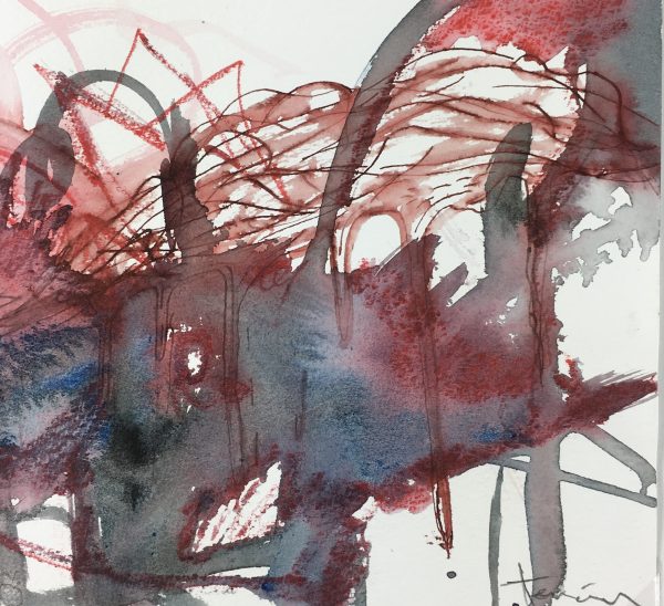 Surreal Modern Original Art - Truth III, Imelda Teran, sm Allende, C.1995
