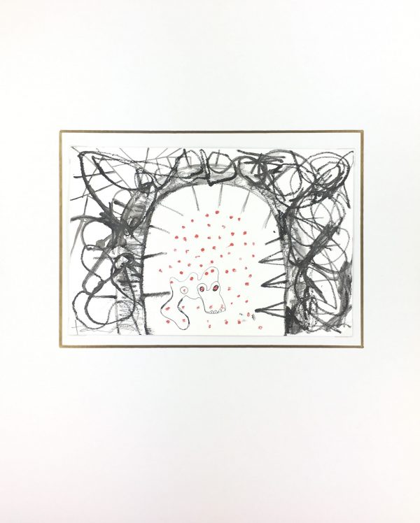 Surreal Modern Original Art - House of the Chupacabra, Imelda Teran, C.1995