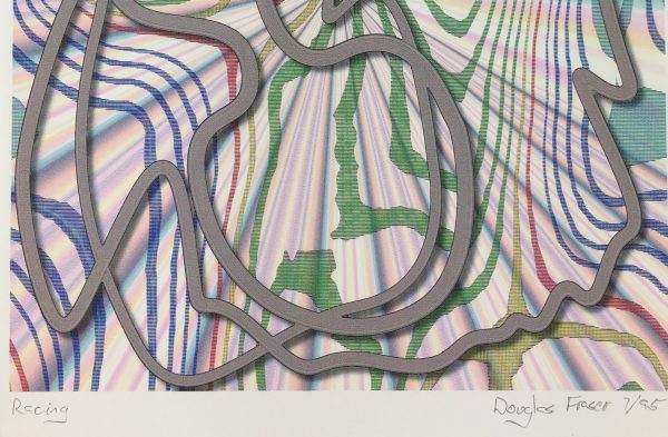 Surreal Modern Original Art - Racing, Douglas Fraser, 1995