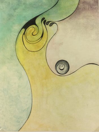 Surreal Modern Original Art - Sinuous, 2000