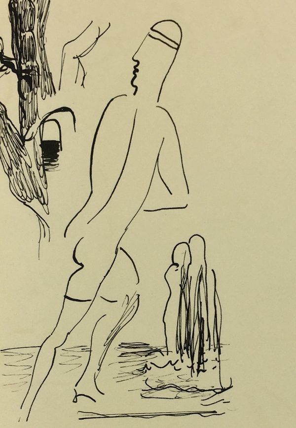 Surreal Modern Original Art - Surrealist, Albert Viale, C.1940 - Image 3