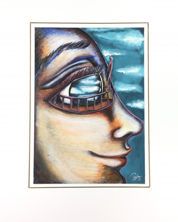 Surreal Modern Original Art - Beyond, Paula Paez, 2009