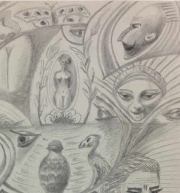 Surreal Modern Original Art - Dreams, C.1930