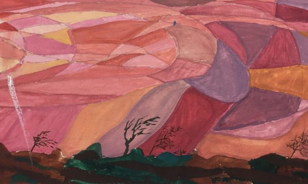 Surreal Modern Original Art - Abstract, G. Lewkow, C.1950