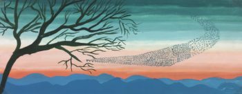 Surreal Modern Original Art - Birds, G. Lewkow, C.1950