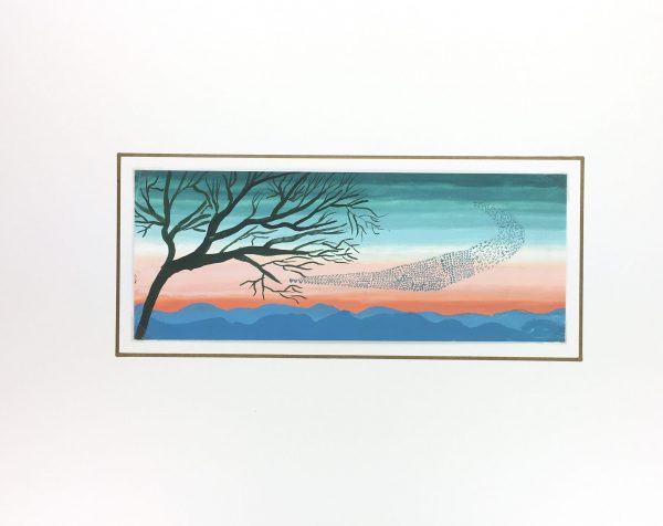 Surreal Modern Original Art - Birds, G. Lewkow, C.1950
