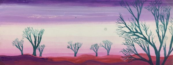 Surreal Modern Original Art - Dusk, C.1950