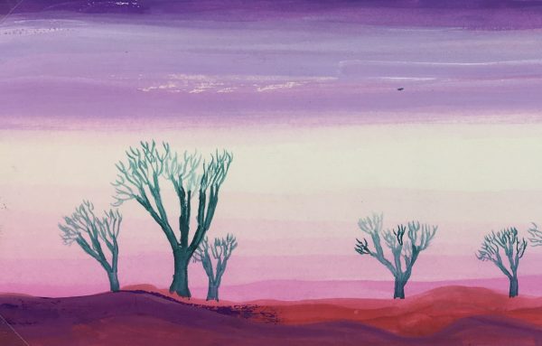Surreal Modern Original Art - Dusk, C.1950