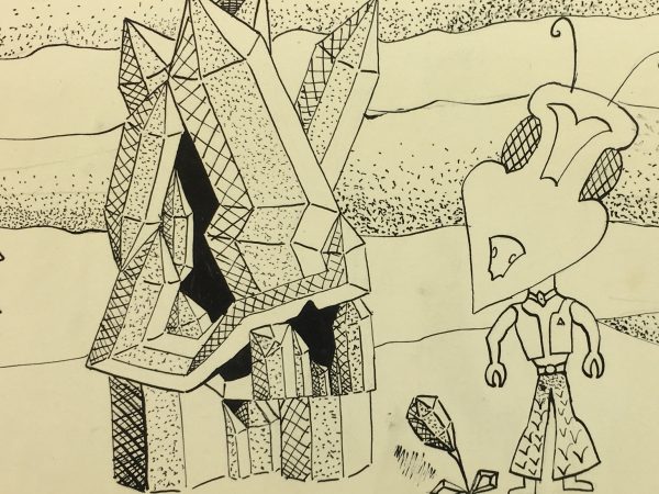 Surreal Modern Original Art - Surrealist, C.1970