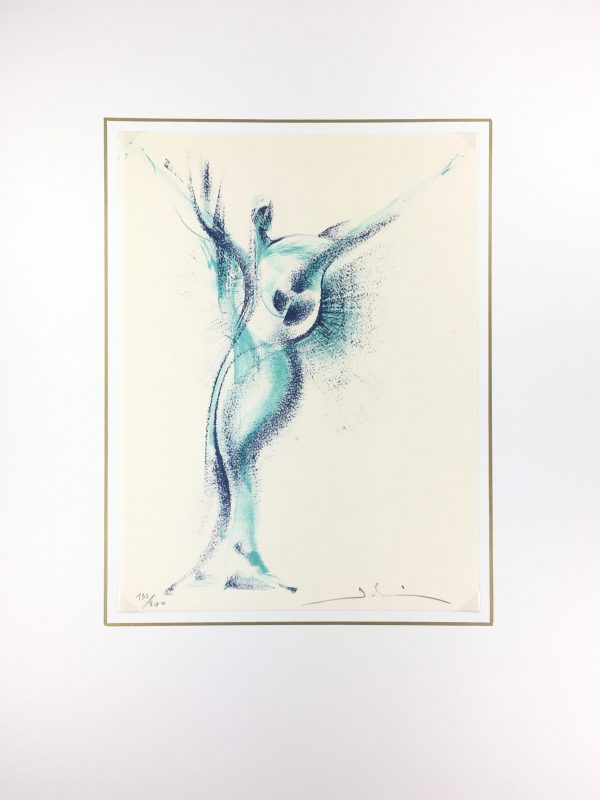 Surreal Modern Original Art - Winged Figure, C1950