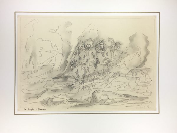 Surreal Modern Original Art - Les Noyes a Ouessant, L. Pirault, 1979