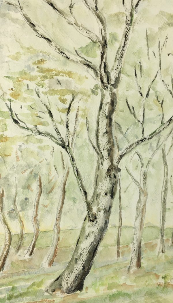 Trees Original Art - Bicycle Trees, C.1950