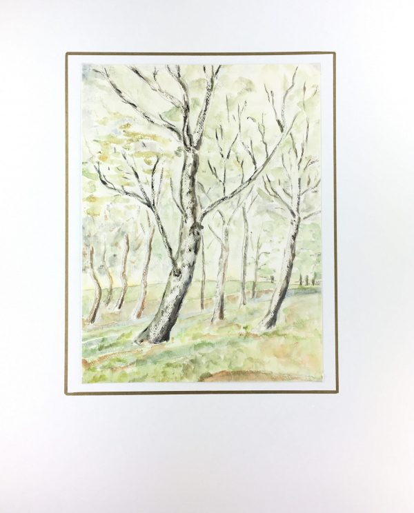Trees Original Art - Bicycle Trees, C.1950