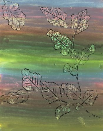 Trees Original Art - Gouache - Leaves, C.1950