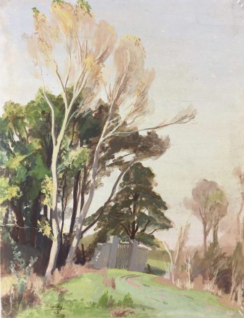Trees Original Art - Country Gate, Tardy, 1943