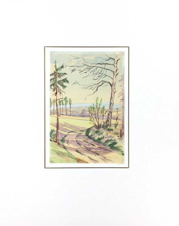 Trees Original Art - Country Road, C.1950