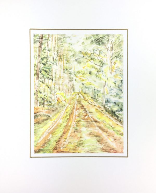 Trees Original Art - Forest Path, C.1960