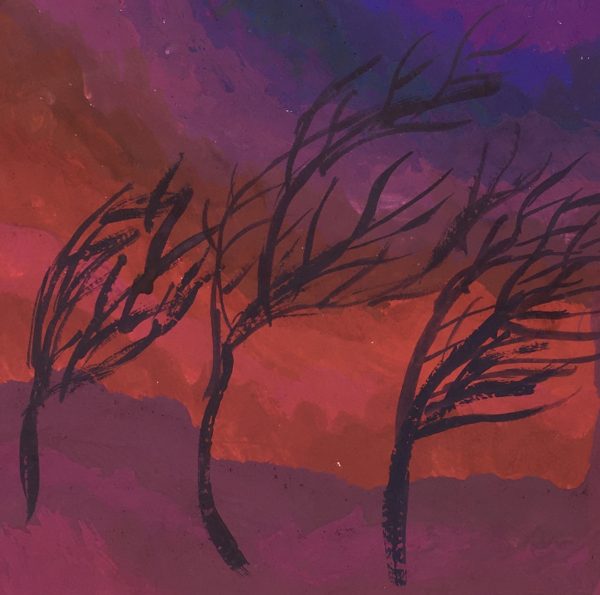 Trees Original Art - Landscape, C.1970