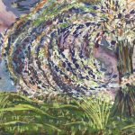Trees Original Art - Sweeping, Thira, C.1970