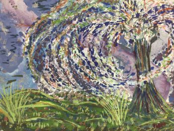 Trees Original Art - Sweeping, Thira, C.1970