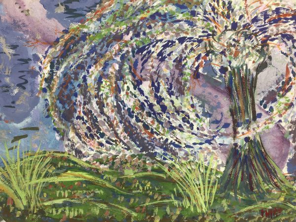 Trees Original Art - Sweeping, Thira, C.1970