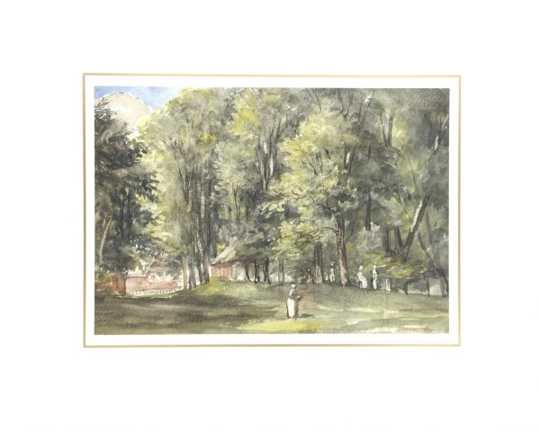 Trees Original Art - Forest Path, Paul Houerte, C.1950