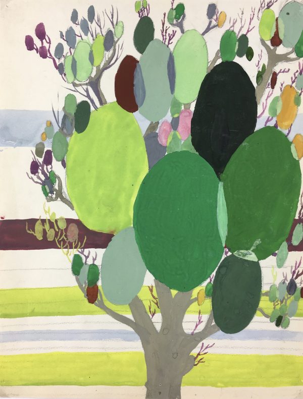 Trees Original Art - Gouache - Modern Abstract, C.1950 - Original Art ...