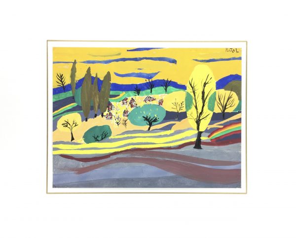 Trees Original Art - Landscape, Pujol, C.1950