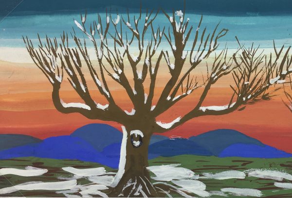 Trees Original Art - Winter Spell, G. Lewkow, C.1950