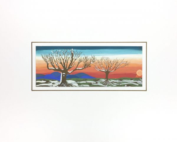 Trees Original Art - Winter Spell, G. Lewkow, C.1950