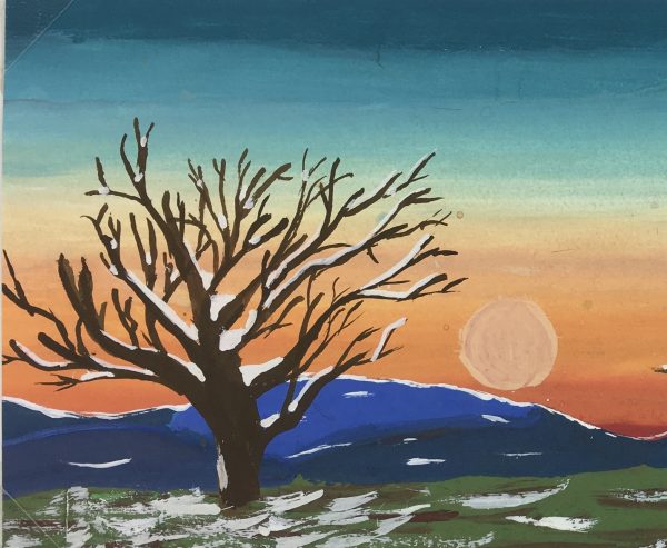 Trees Original Art - Winter Spell, G. Lewkow, C.1950
