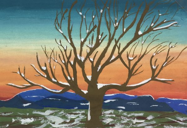 Trees Original Art - Winter Spell, G. Lewkow, C.1950
