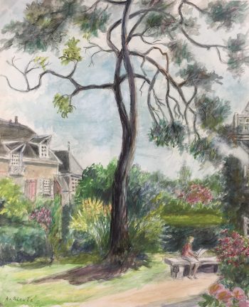 Trees Original Art - In The Park, C.1950