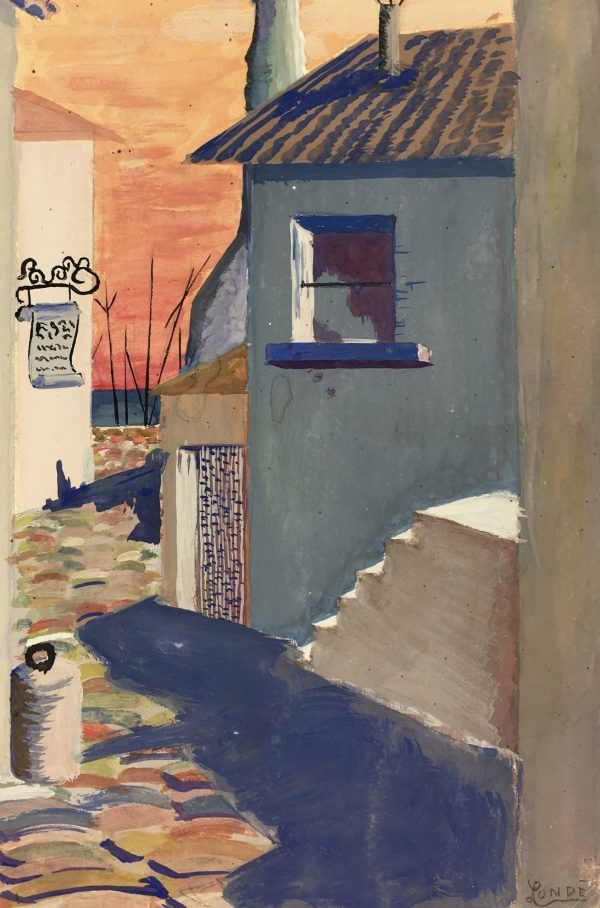 Towns Original Art - Doorway, Londe, C.1970
